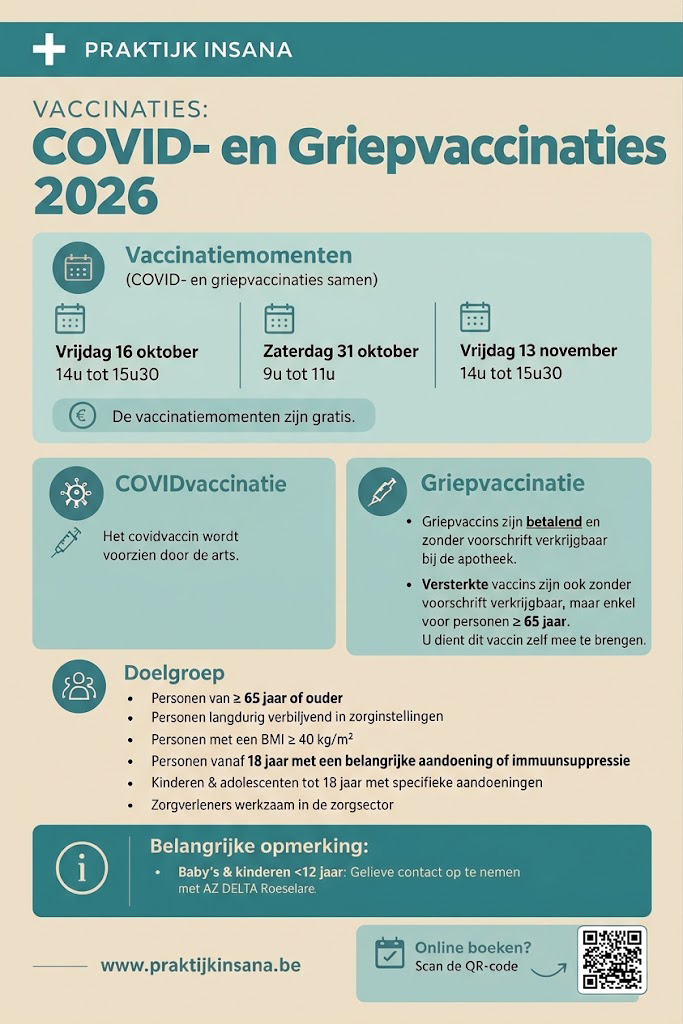 affiche COVID- en griepvaccinaties affiche COVID- en griepvaccinaties - campagne 2026